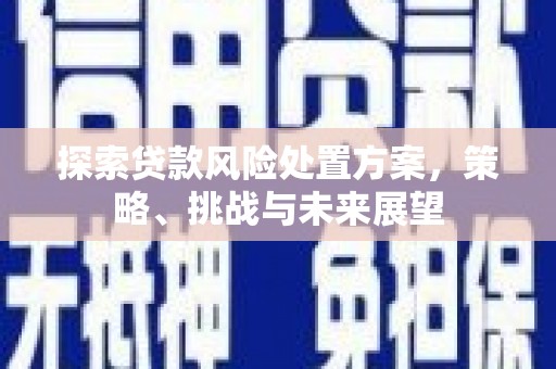 周村探索贷款风险处置方案，策略、挑战与未来展望