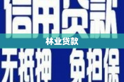 周村林业贷款