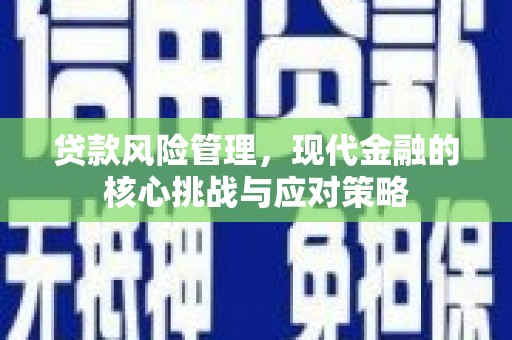 周村贷款风险管理，现代金融的核心挑战与应对策略
