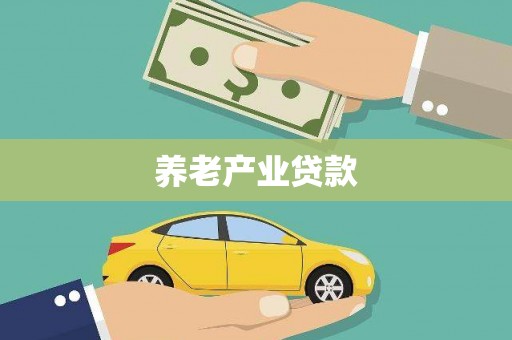 周村养老产业贷款